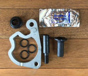 CALIPER BRAKE PLATE & PINS LEFT SIDE